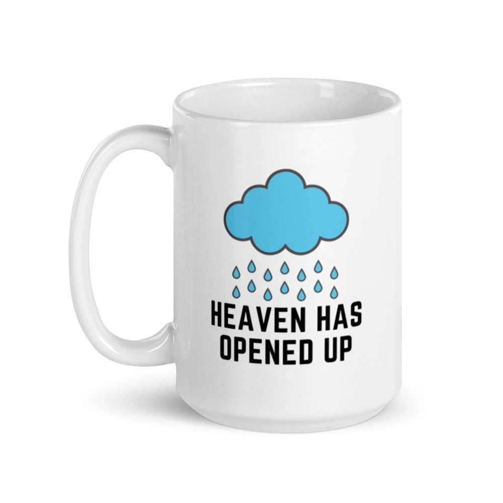 Made from high-quality stoneware, Heaven Has Opened Up Mugs are designed for relaxed time with your favorite hot drink. The sturdy construction offers durability and a comfortable grip. Enjoy every sip with style with these classic mugs.