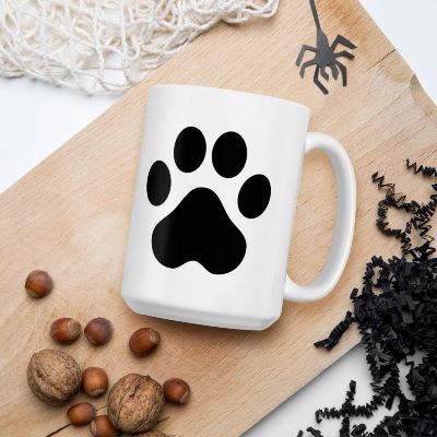 These Paw Print mugs feature a classic paw print design and make ideal gifts for animal lovers. The sturdy construction is dishwasher safe, making them easy and convenient for everyday use. Never forget your four-legged friends with these stylish mugs.