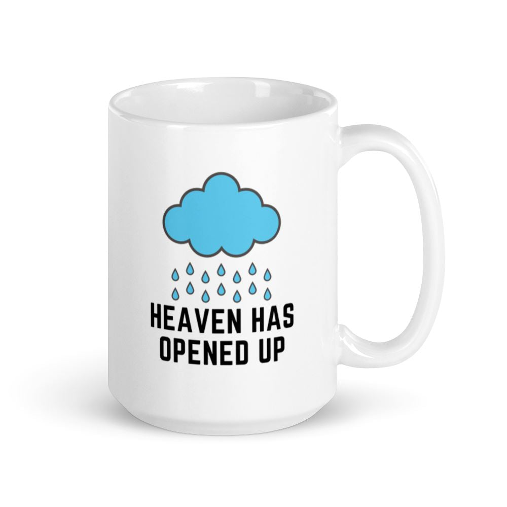 Made from high-quality stoneware, Heaven Has Opened Up Mugs are designed for relaxed time with your favorite hot drink. The sturdy construction offers durability and a comfortable grip. Enjoy every sip with style with these classic mugs.